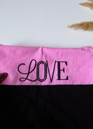 Черные элластичные спорт штаны /укороченные /состояние идеальное ☑️