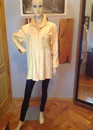 Мягонькая, немецкая  рубашка под замшу, р. 54-56