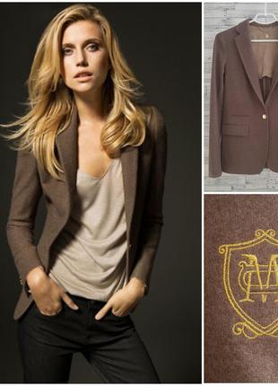 Пиджак massimo dutti шерсть с кашемиром