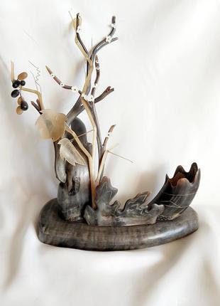 Статуетка вінтажна з натурального рогу