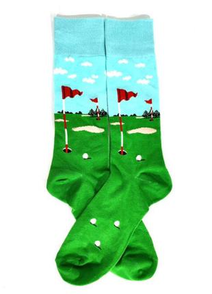 Шкарпетки з принтом гольфу1 фото