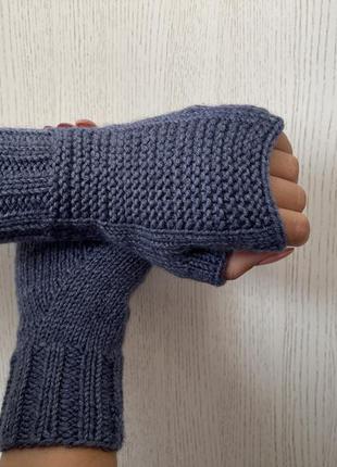 Митенки перчатки без пальцев4 фото