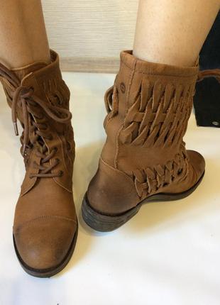 Женские кожаные демисезонные ботинки. burin10 фото