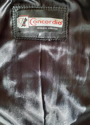 Concordia шкіряна куртка з хутром поні4 фото