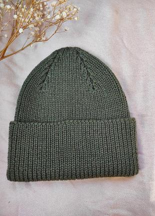 В'язана шапка з мериносової вовни на замовлення