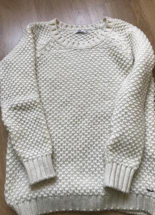 Бежевый свитер , молочный кардиган3 фото