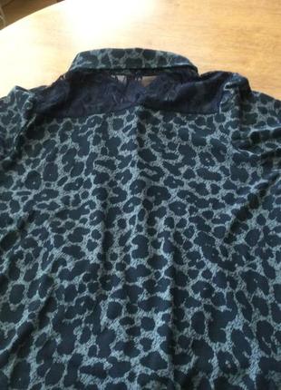 Распродажа — трикотажная  комбинированная  блуза - рубашка  -  от zeno.8 фото