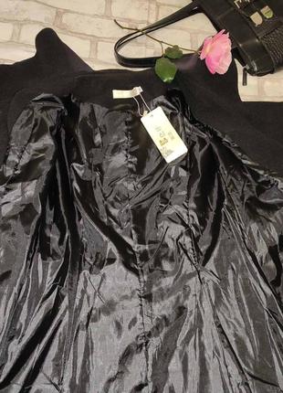 Кардиган черный на подкладке , облегчённое пальто4 фото