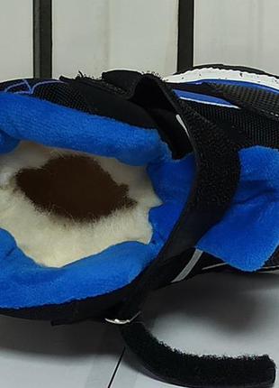Дитячі зимові термо черевики черевики для хлопчика на овчині 57232вк чорні weestep. розміри 23,247 фото