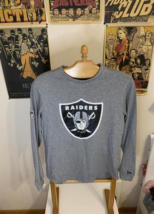 Oakland raiders nfl кофта свитшот с большим лого американский футбол