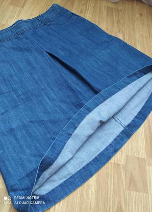 Юбка джинсовая миди f&f размер 14/ m-l3 фото