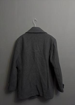 Двубортное шерстяное пальто h&m6 фото