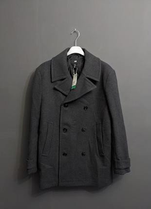 Двубортное шерстяное пальто h&m3 фото