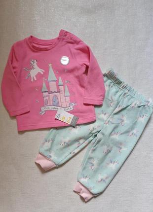 Флисовая пижама primark 80р