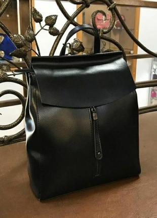 Женский кожаный рюкзак жіночий шкіряний портфель сумка кожаная1 фото