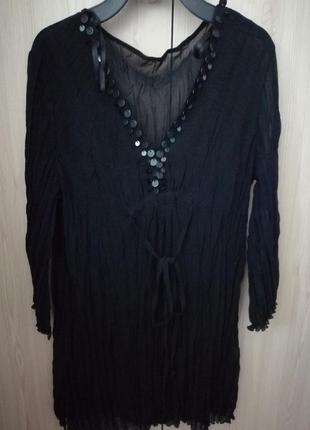 Напівпрозора туніка, подовжена блузка!