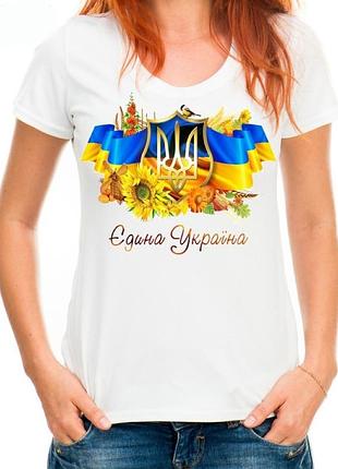 Футболка з принтом "єдина україна" push it