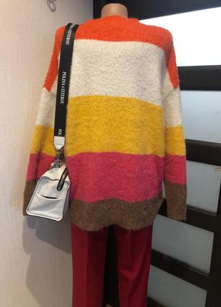 Тёплый яркий джемпер свитер кофта 2