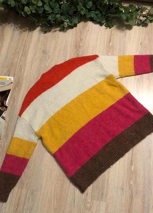 Тёплый яркий джемпер свитер кофта 5