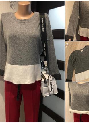 Натуральна вовна легкий джемпер светр, кофта