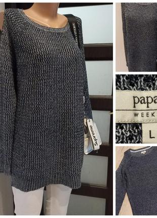 Свободный прямой джемпер свитер кофта