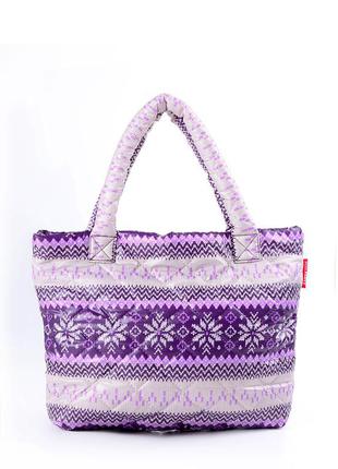 Стеганая сумка poolparty pp11-purple