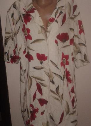 2 xl большой размер kingfield вискоза и лен