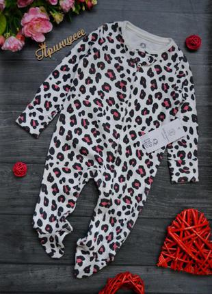 Чоловічок у леопардовий принт f&f 3-6месяцев