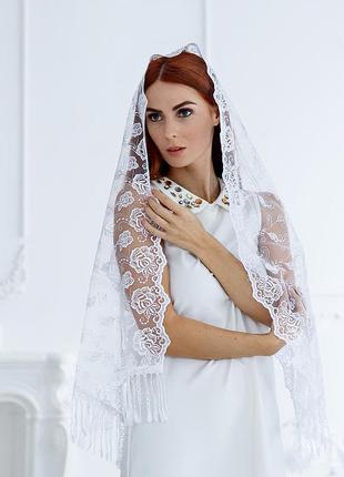 Свадебный шарф камила (стразы белый) 1049,2