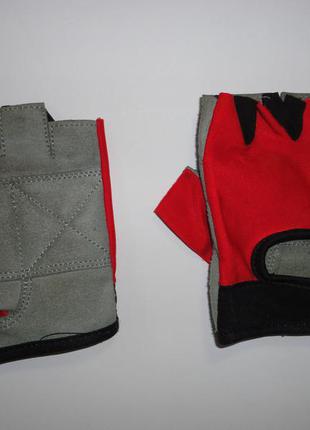 Велосипедные перчатки без пальцев р.l-xl (замш натур.)2 фото