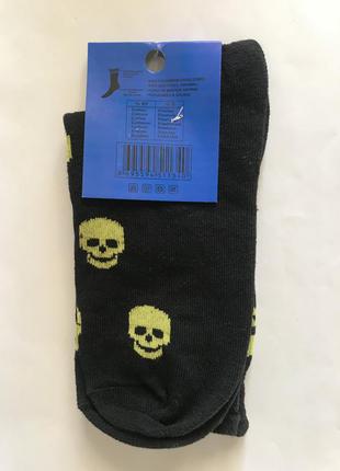 Шкарпетки череп до halloween / носки череп к хэллоуину2 фото
