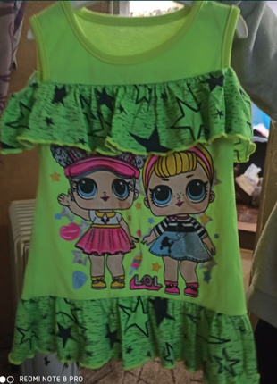 Платье легкое с лол 2-4 лет