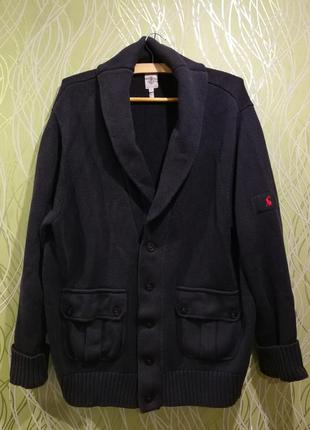 Чоловічий синій кардиган tom joules
