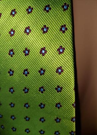Трендова шовкова краватка квітковий принт2 фото