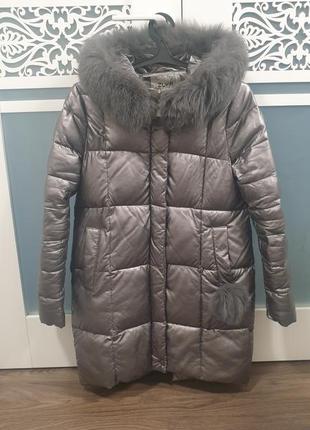 Классный зимний пуховик s/m