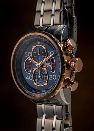 Чоловічі наручні годинники хронограф invicta aviator 172031 фото