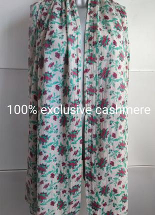 Кашеміровий палантин, шарф 100% exclusive cashmere hand made in nepal