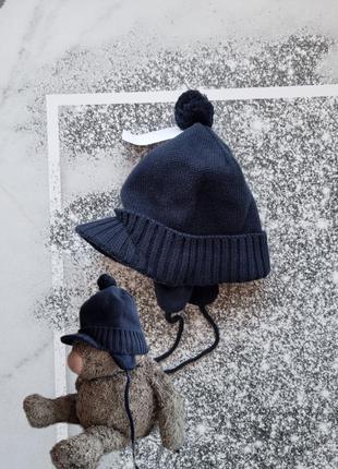 Шапка на завязках коттон подкладке