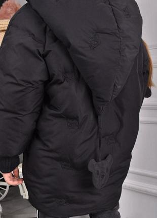 Зимняя куртка для девочки,еврозима, ориентиров. на р.116, см. замеры в описании9 фото