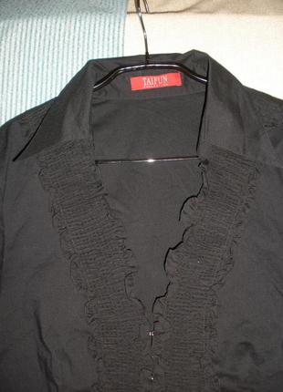Удобная хлопок эластан блуза блузка taifun рукав 3/43 фото