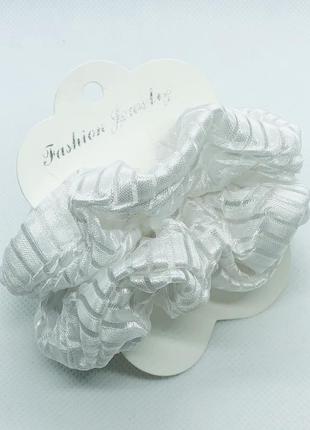 Гумка для волосся біла