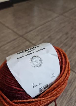 Пряжа lang yarns merino , 100 гр, цвет 9264 фото