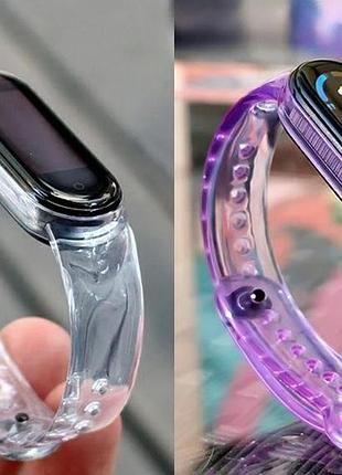 Ремінець mi band 3 mi smart band 4 mi smart band 5 mi smart band 6 змінює колір