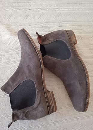 Замшевые ботинки сапожки