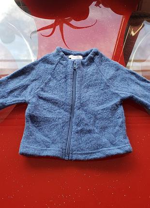 Tom&trine кофта демисезонная куртка 100% шерсть мериноса 60 см малышу 0-3 м