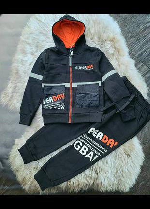 Теплий спортивний костюм трехнитка з начосом