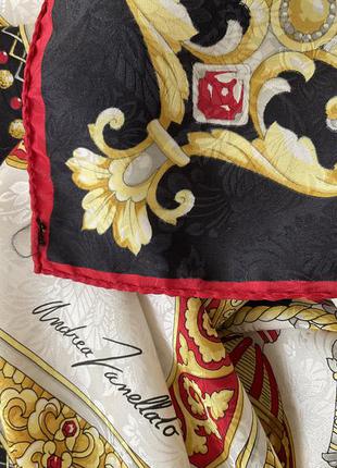 Andrea vanellato красивый шелковый платок6 фото