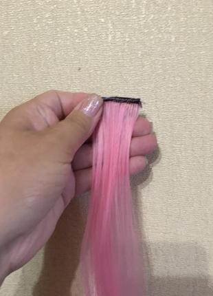 Розовый локон. парик2 фото