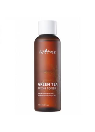 Тонер на основе зеленого чая isntree green tea fresh toner
