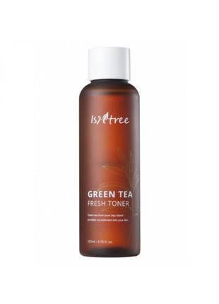 Тонер на основе зеленого чая isntree green tea fresh toner4 фото